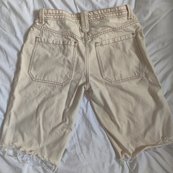 Free People Rebel Rouser Denim Cut-Off Shorts - Picture 2 of 6